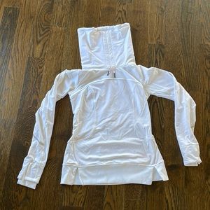 Lululemon cowel neck drawstring zip side pullover